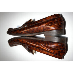 Cole Haan Animal Print Patent Leather Penny Loafer NikeAir Women's Size 6B